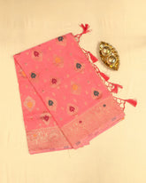 SC3213 - LINEN COTTON WITH MEENA BUTTA